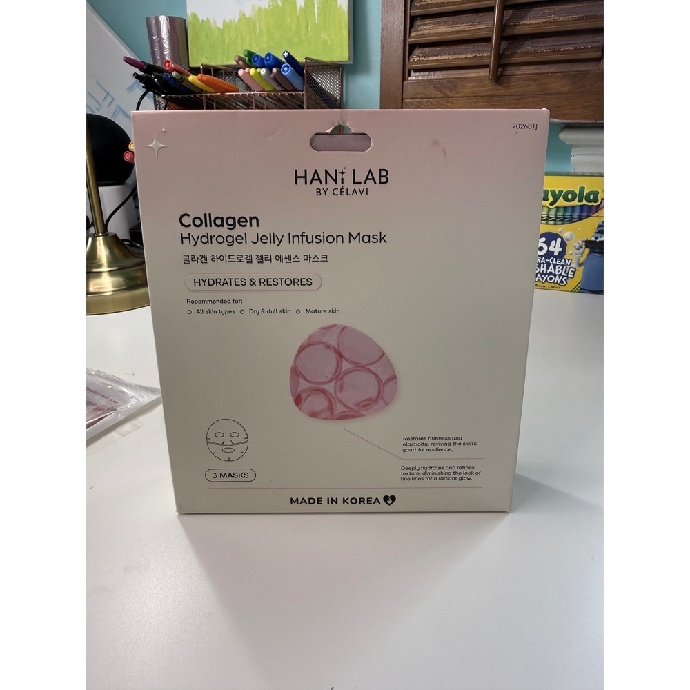 Hani Lab by Celavi Collagen Hydrogel Jelly Infusion Mask 3 Count Made in Korea